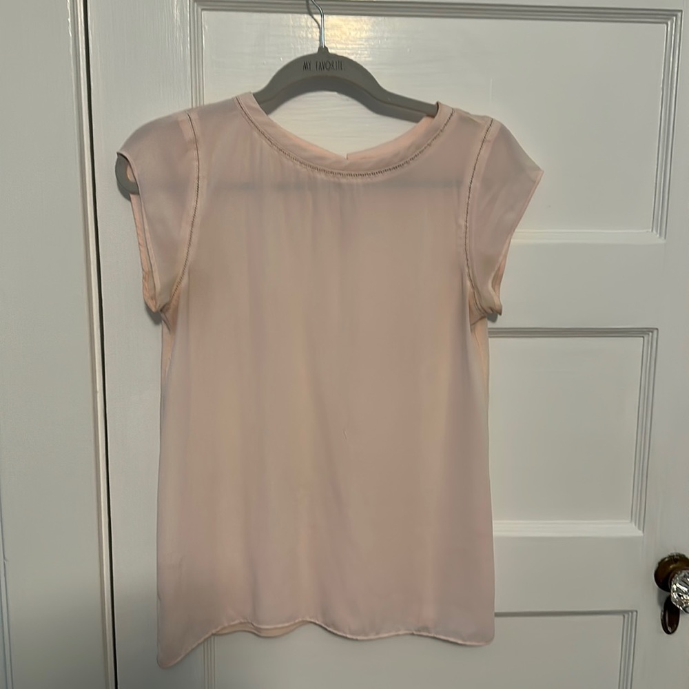 Short sleeve pink blouse in size xs